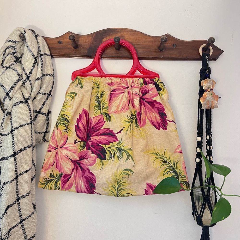 Vintage 50s Floral Handbag